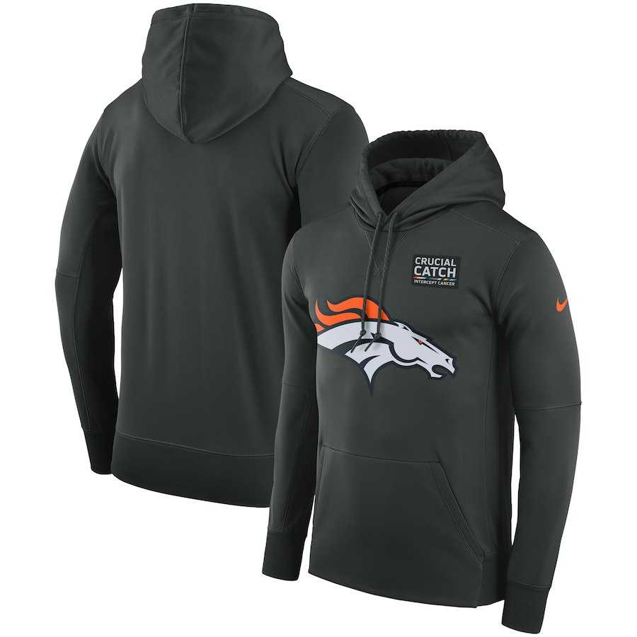 Men's Denver Broncos Anthracite Nike Crucial Catch Performance Hoodie,We sell and wholesale Men's Denver Broncos Anthracite Nike Crucial Catch Performance Hoodie on line form chian!